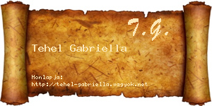Tehel Gabriella névjegykártya