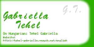 gabriella tehel business card